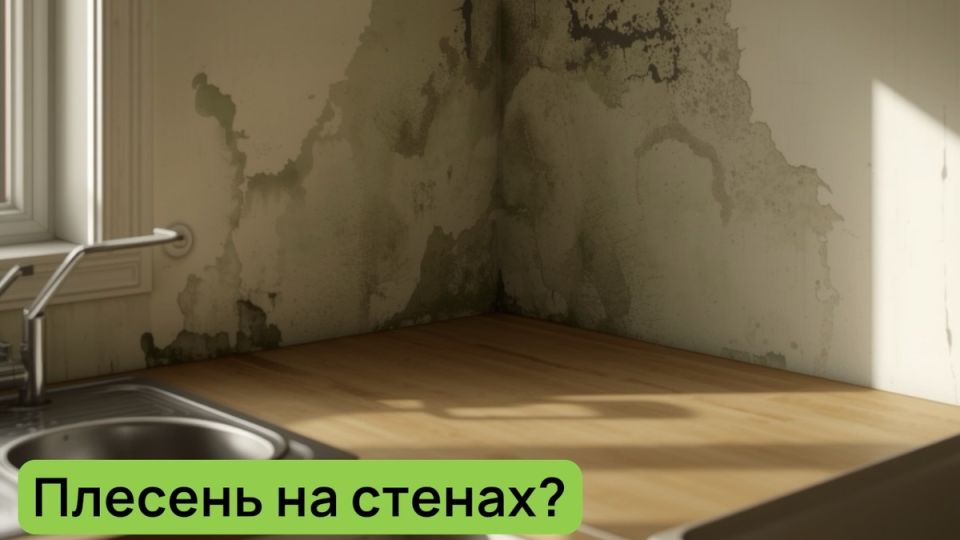 Как навсегда избавиться от плесени на потолках и стенах