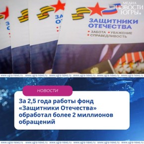 2 миллиона обращений и 96 процентов успешных решений — основные цифры итогов работы фонда «Защитники Отечества», созданного весной 2023 года