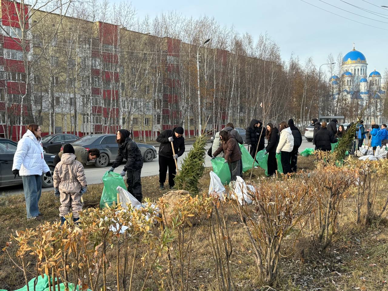 Более 30 саженцев высадили сегодня в рамках экологической акции по посадке деревьев Более 30 саженцев высадили сегодня в рамках экологической акции по посадке деревьев