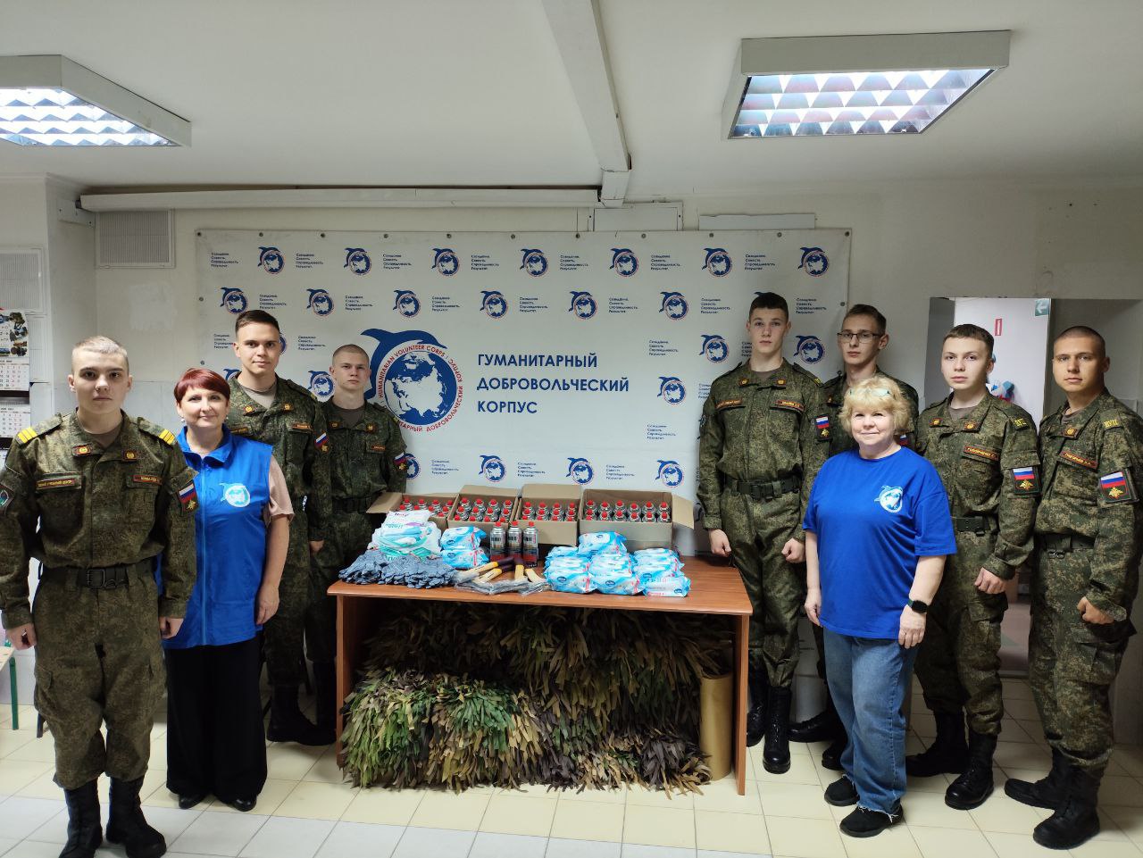 Курсанты Югорского университета поддержали военнослужащих в акции «Студенческий фронт»