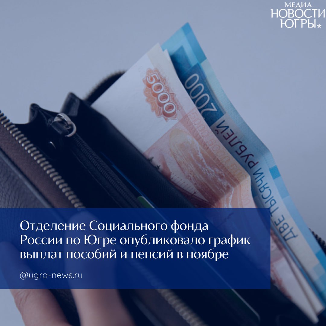 В ноябре часть выплат от регионального Отделения Социального фонда России поступит югорчанам заранее, накануне праздника