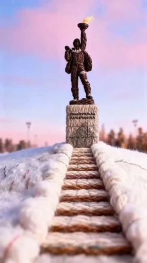 Вязаный Нижневартовск.. Очень согревающее видео