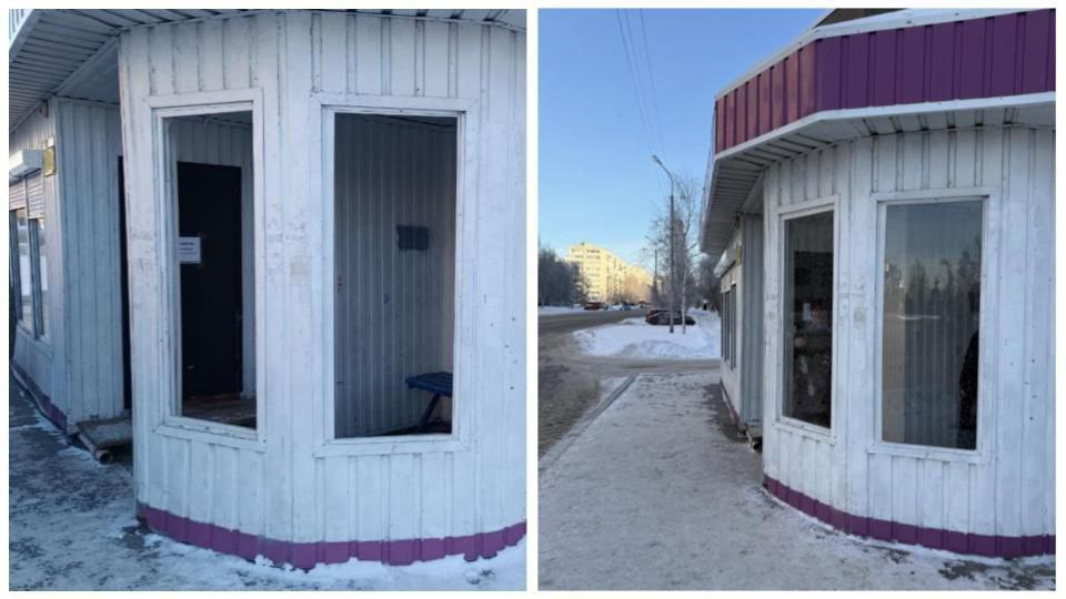 Убрали декоративную пленку и вставили стекла на остановке Убрали декоративную пленку и вставили стекла на остановке