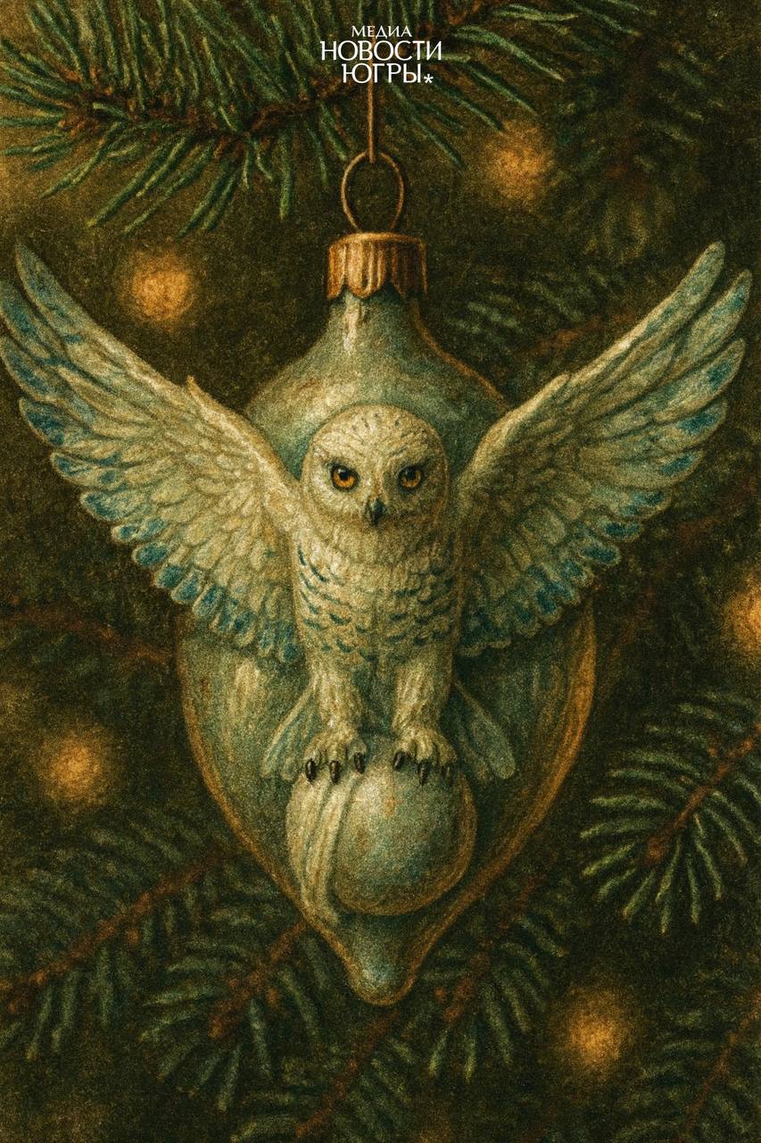 С помощью нейросети мы создали новогодние украшения с символами Югры