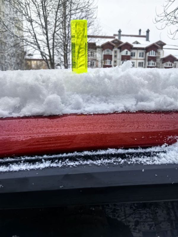 Доброе утро, вартовчане!. По данным подписчика NV86, за ночь выпало 6 см снега