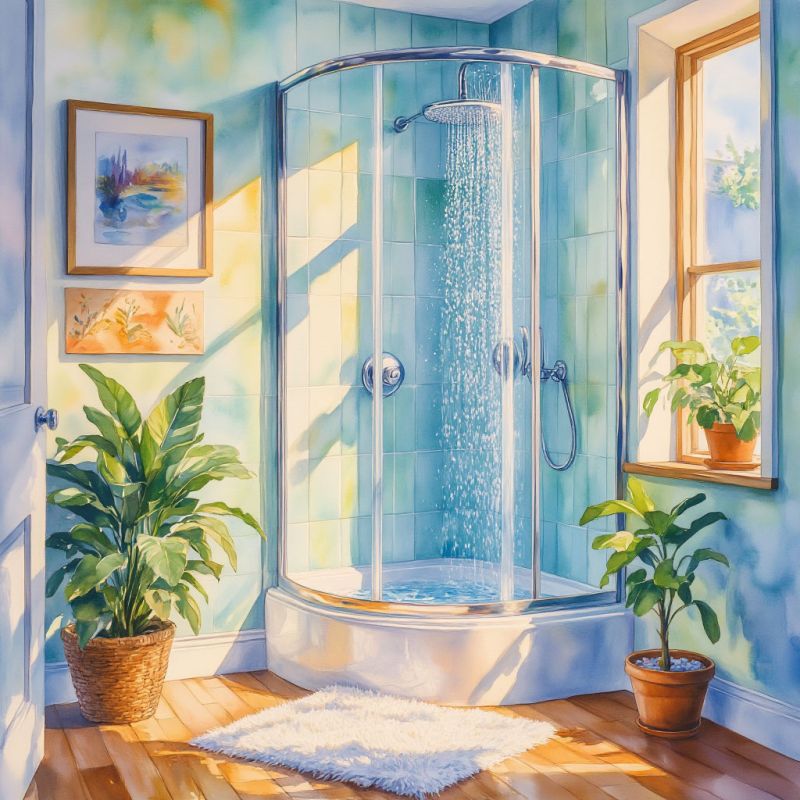 Как быстро и без химии вернуть стеклянному душу первозданный вид