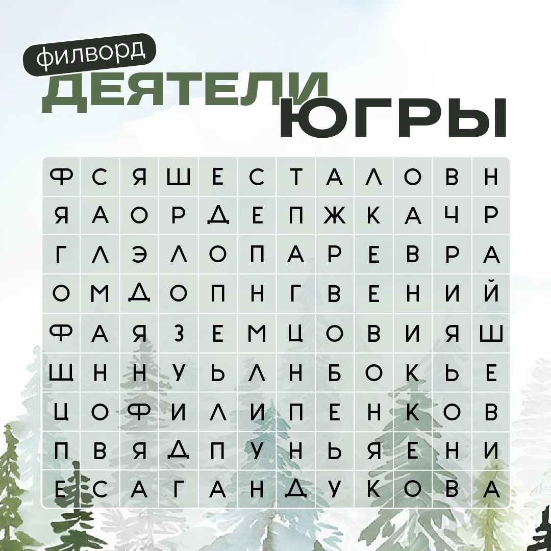 Имена, вписанные в историю Югры