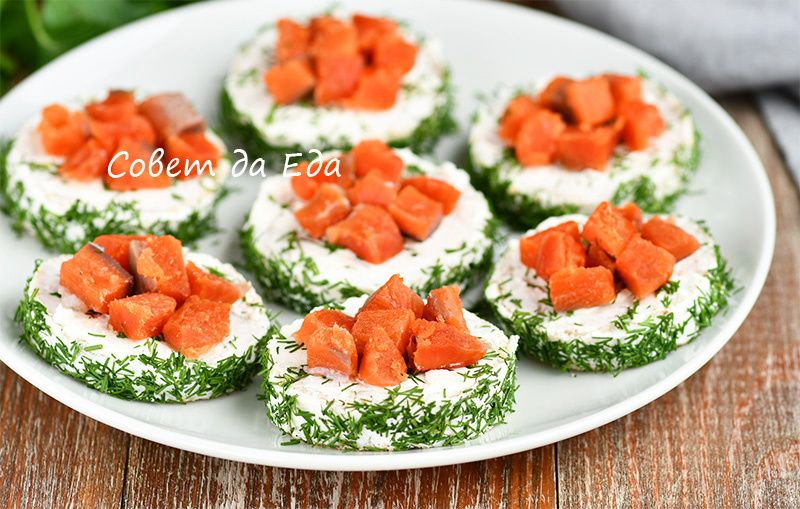 Праздничные бутерброды с красной рыбой: быстро и вкусно