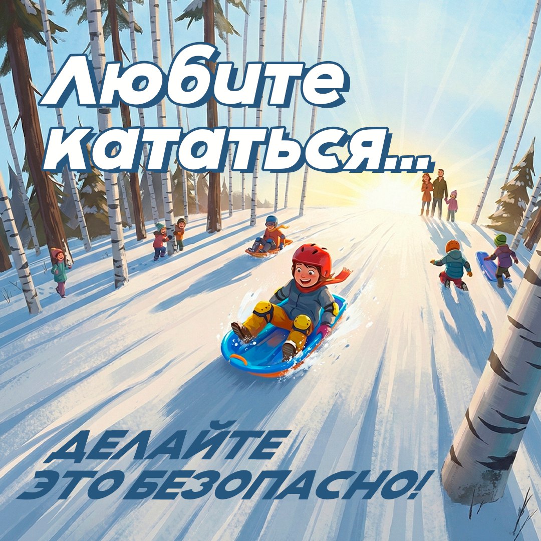 Безопасная зима для детей. Катание с горок – одно из главных зимних удовольствий
