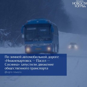 В Югре запустили автобус по зимнику Нижневартовск — Пасол — Соснина
