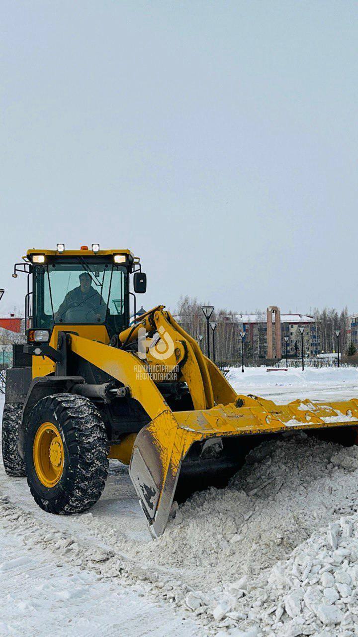 План по уборке и вывозу снега в городе Нефтеюганске на 18 декабря