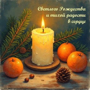 С Рождеством Христовым!. Пусть это особенное утро согреет вас и принесет умиротворение