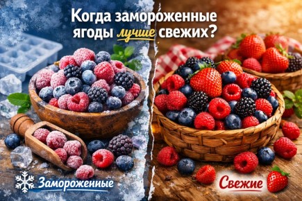 Почему замороженные ягоды могут оказаться предпочтительнее свежих?
