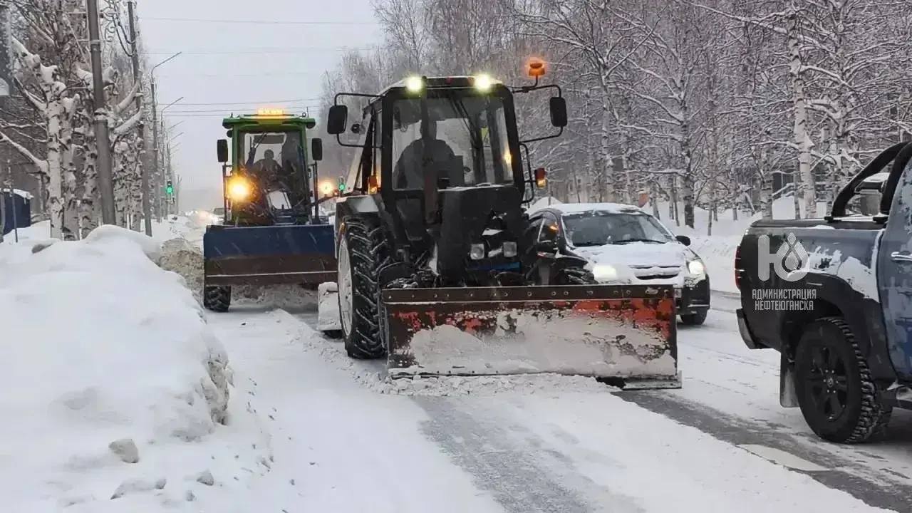 План по уборке и вывозу снега в городе Нефтеюганске на 28 января
