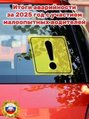 Аварийность в Югре за 2025 год с участием водителей новичков