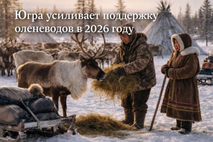 В 2026 году в Ханты-Мансийский автономный округ — Югра существенно увеличат поддержку северного оленеводства: финансирование вырастет с 37,5 до 59,3 млн рублей