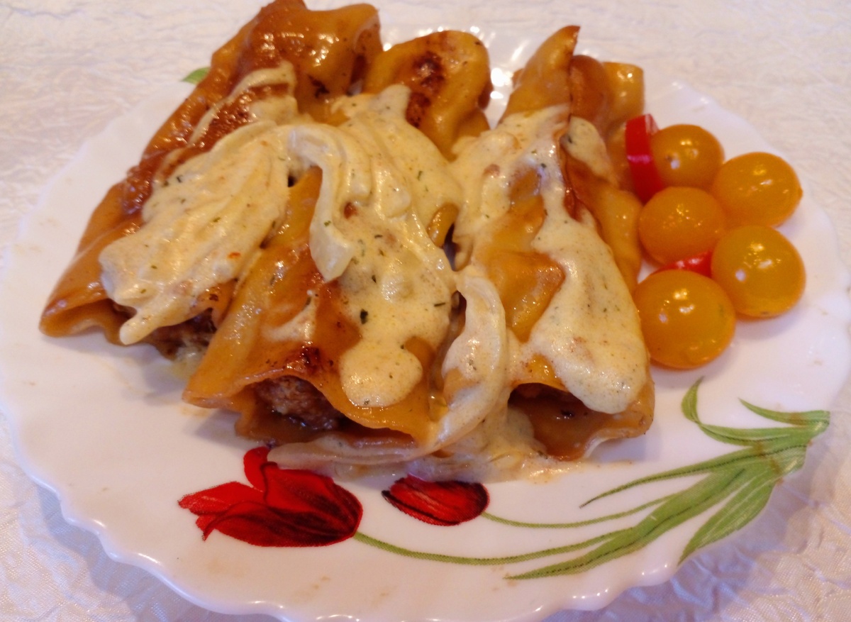 Ленивые каннеллони с мясом: быстро, просто и вкусно