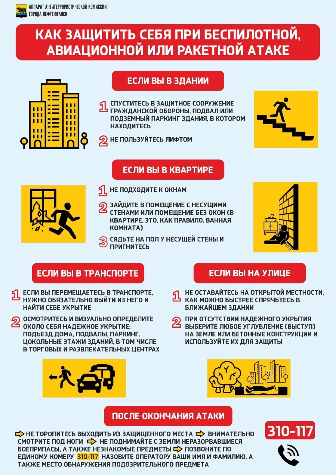 Памятка действий при угрозе атаки БПЛА