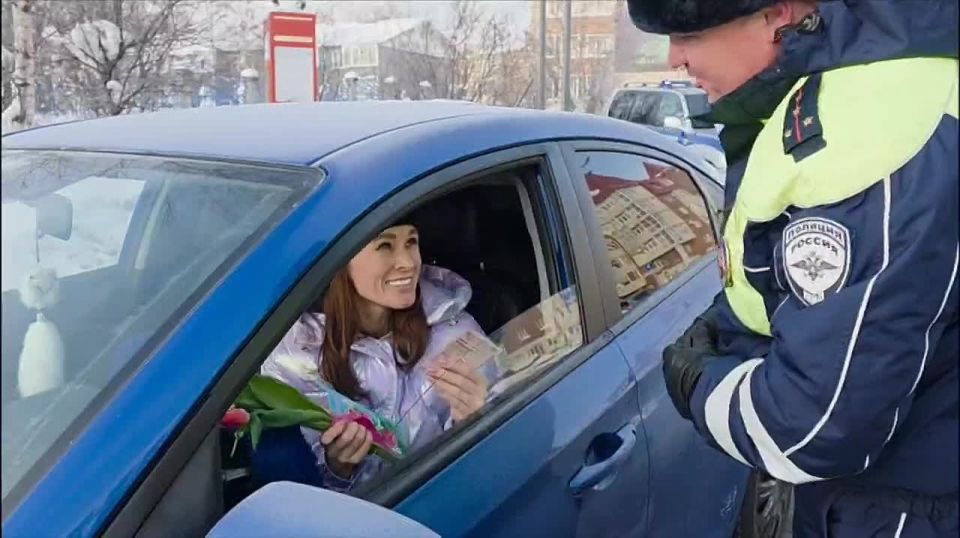 Дорожный сюрприз для прекрасных северянок