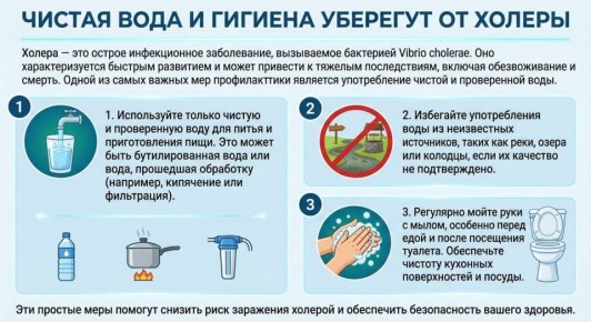 Чистая вода и гигиена уберегут от заболеваний