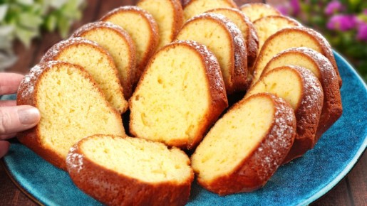 Нежный апельсиновый кекс за 10 минут