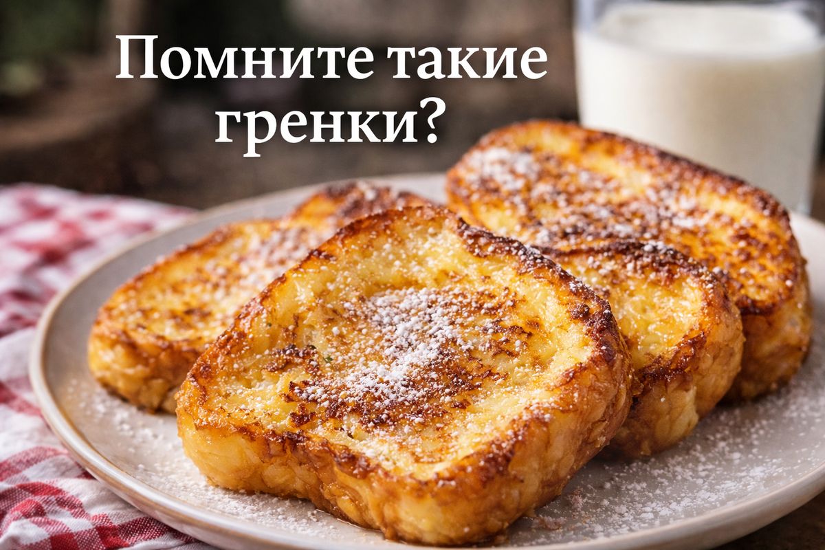 Гренки с яйцом и молоком: возвращение вкусов детства