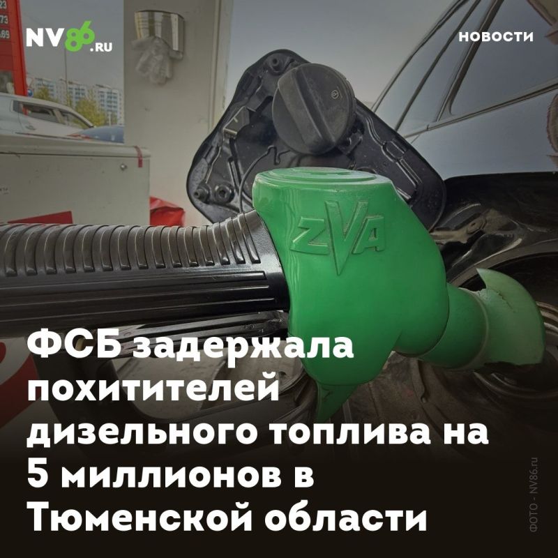 ФСБ задержала похитителей дизельного топлива на 5 миллионов в Тюменской области