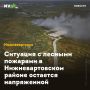 Ситуация с лесными пожарами в Нижневартовском районе остается напряженной