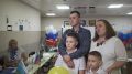 Голосуем всей семьёй. . Сегодня дружным составом сделать свой выбор пришла семья Дениса и Натальи Костиных