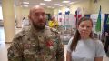 Ветеран СВО Иван Плотников принял участие в голосовании вместе с супругой