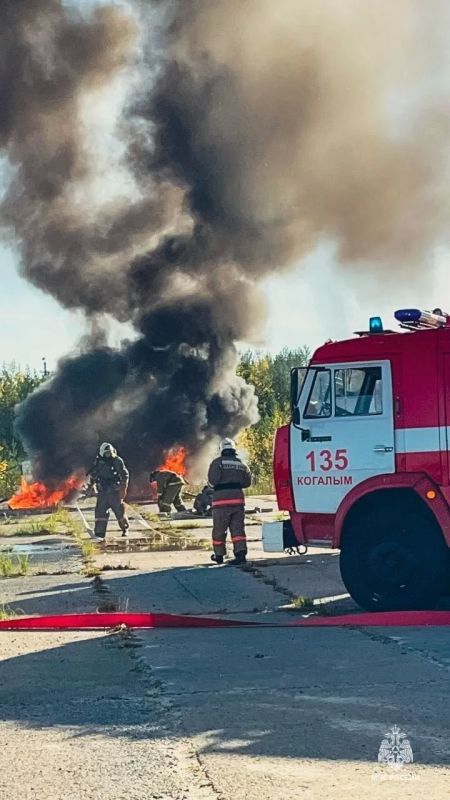 В Когалыме отработали действия при чрезвычайной ситуации в аэропорту