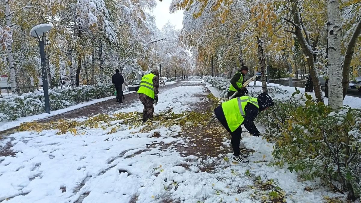 Аварийные и дорожные службы Сургута работают в усиленном режиме, устраняя последствия непогоды