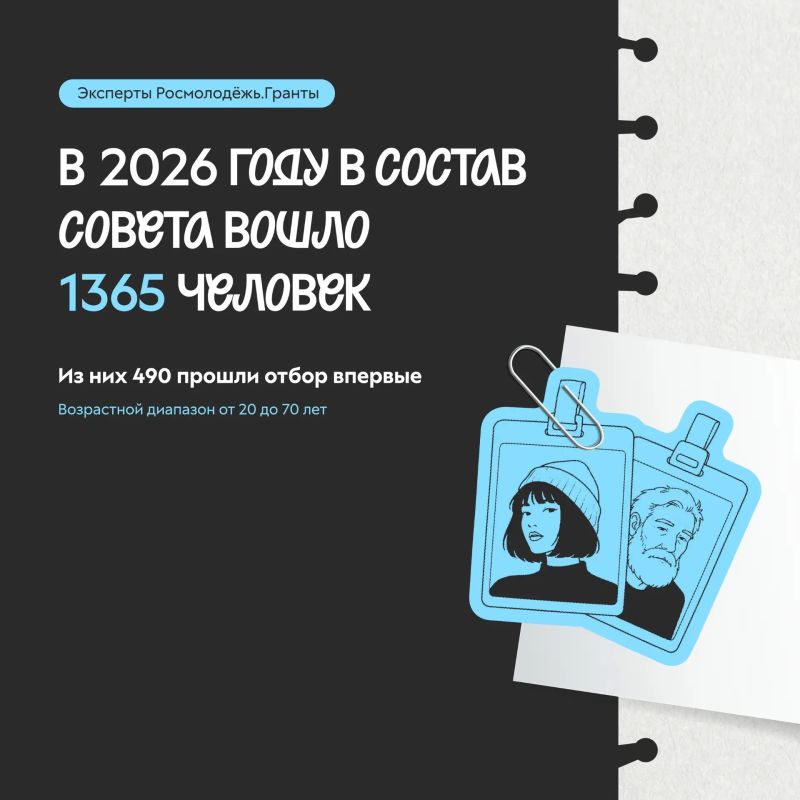 Стартовал конкурсный отбор по формированию экспертного совета Росмолодёжь.Гранты на 2027 год Стартовал конкурсный отбор по формированию экспертного совета Росмолодёжь.Гранты на 2027 год