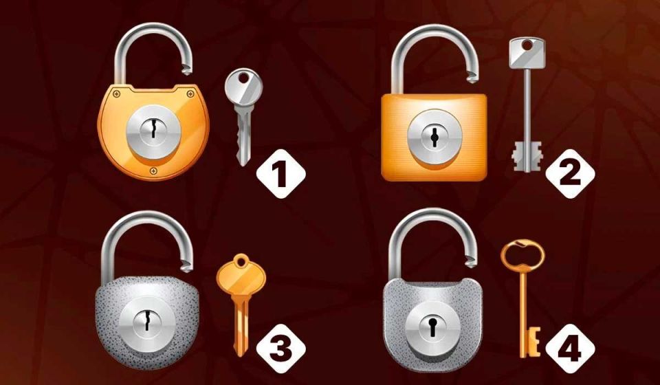 Какой замок с ключом выберете вы? Тест на настойчивость и характер