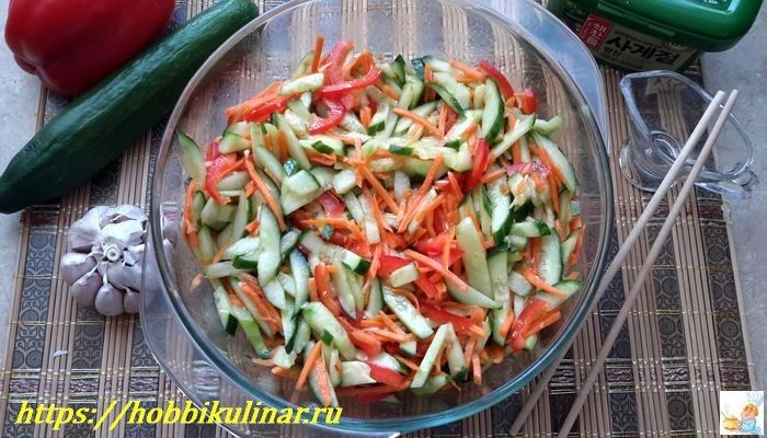 Пикантные огурцы по-корейски: быстро, просто и очень вкусно