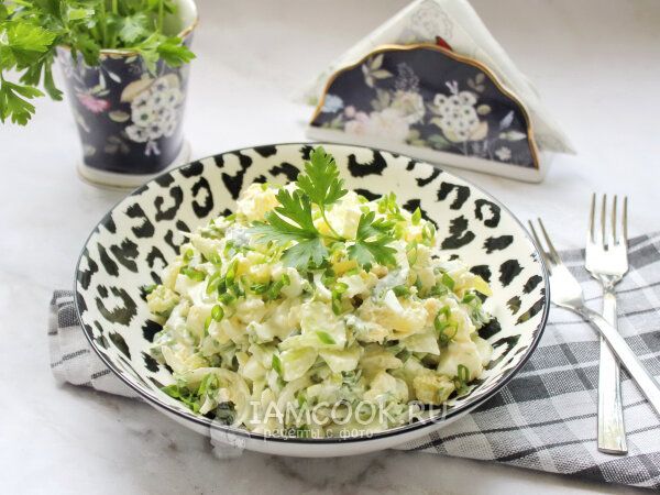 Салат из летних овощей по бабушкиному рецепту